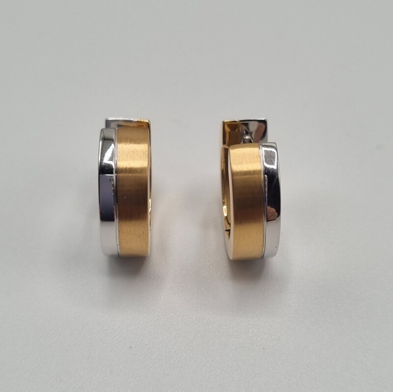 Creolen Weissgold/Rotgold