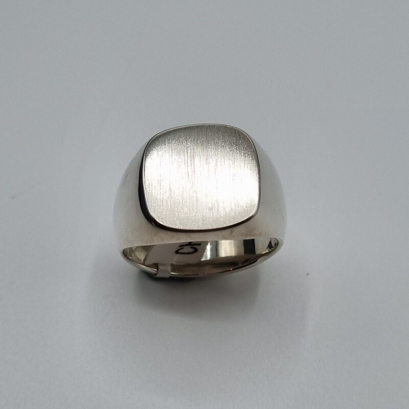 Plattenring Silber