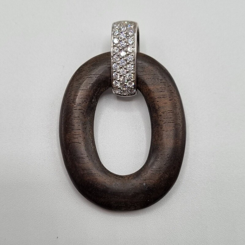 Anhänger Silber/Holz