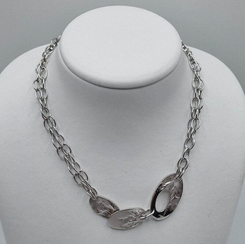 1 Halskette Silber