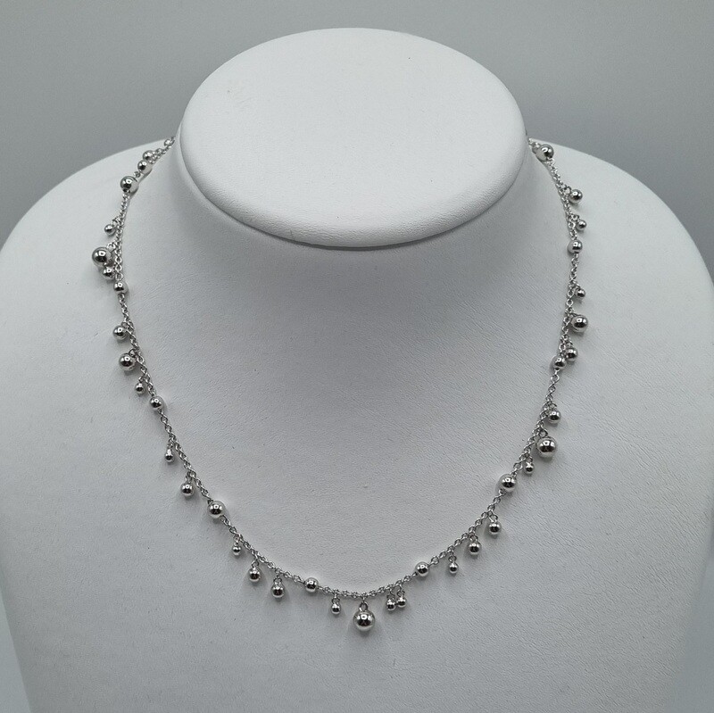 1 Halskette Silber