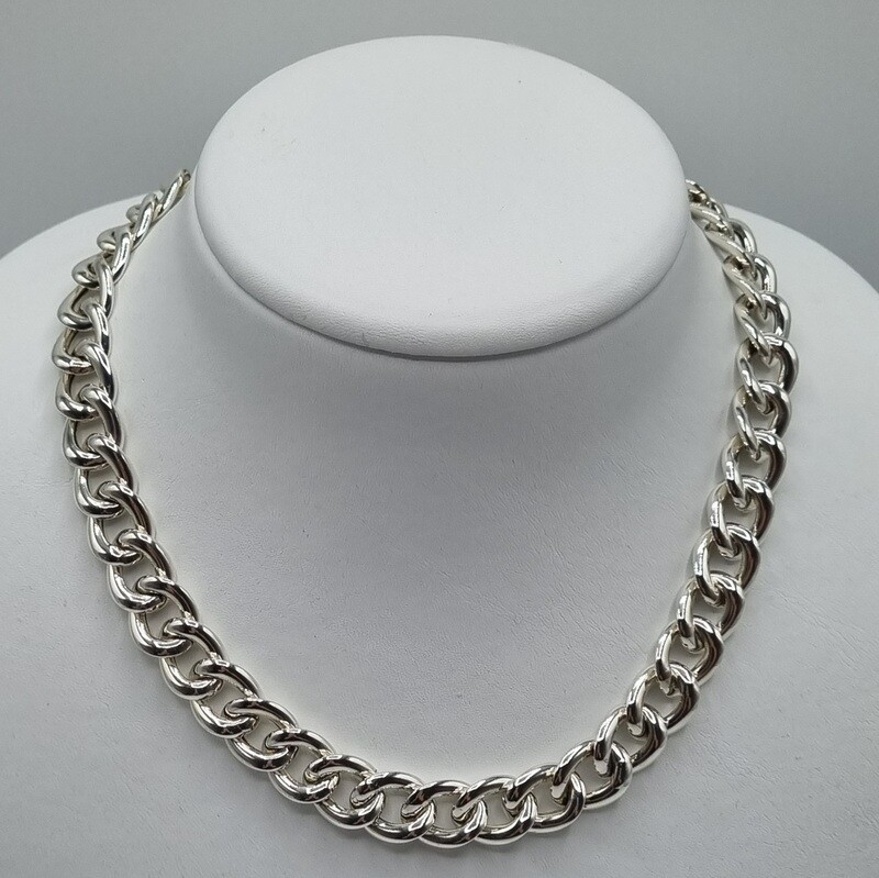 1 Halskette Silber