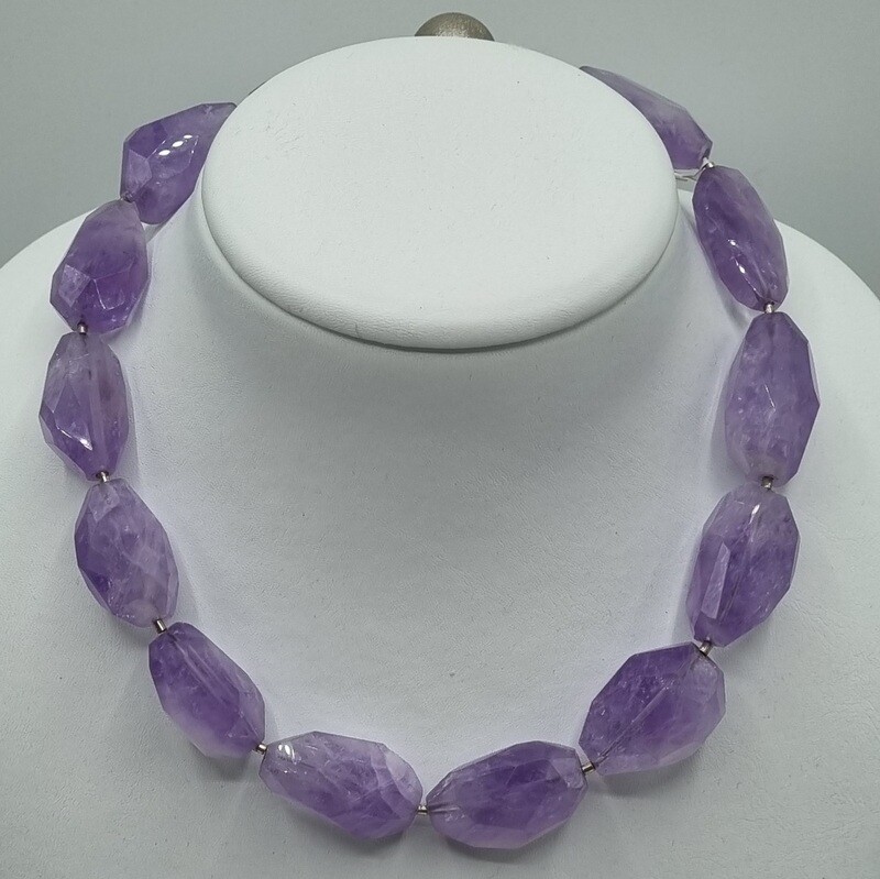 1 Halskette Amethyst