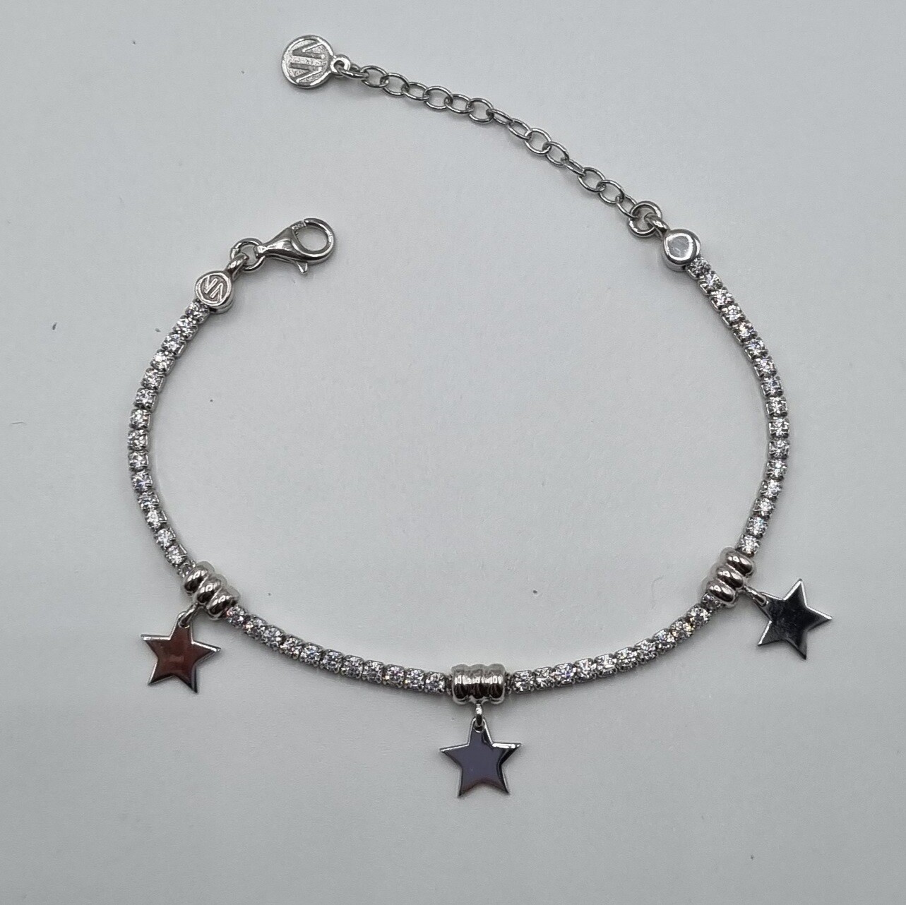 1 Armband Silber mit Sternen