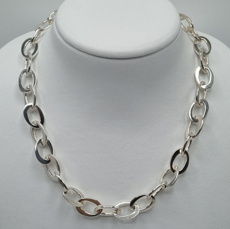1 Halskette Silber