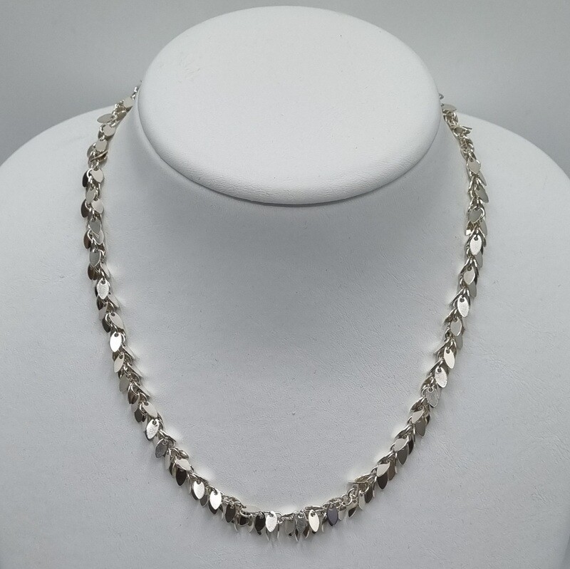 1 Halskette Silber