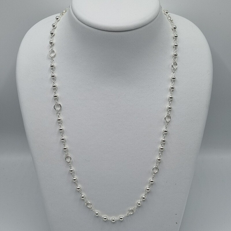 1 Halskette Silber