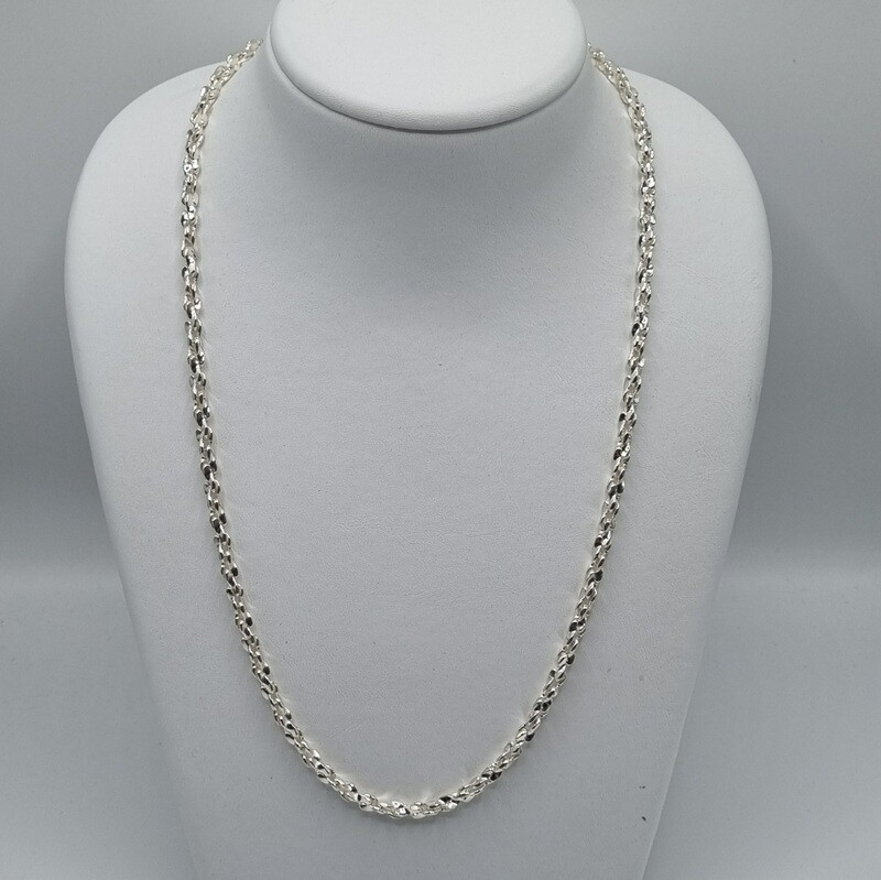 1 Halskette Silber
