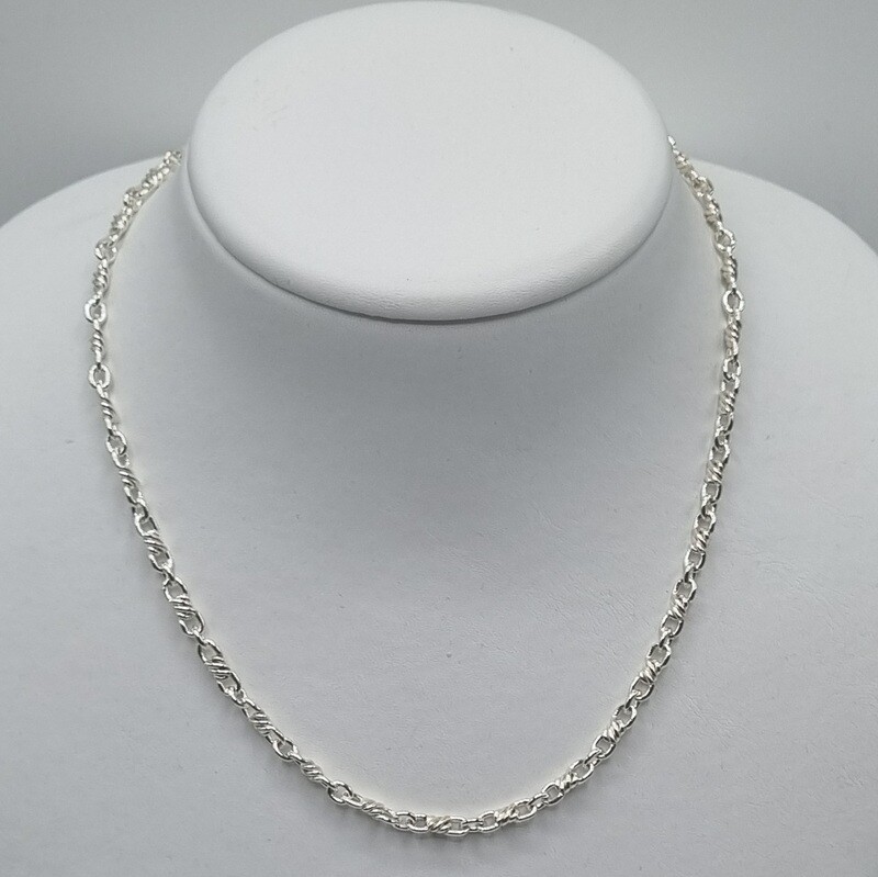 1 Halskette Silber