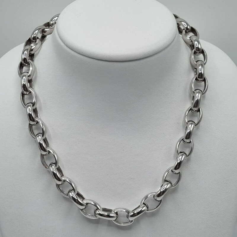 1 Halskette Silber