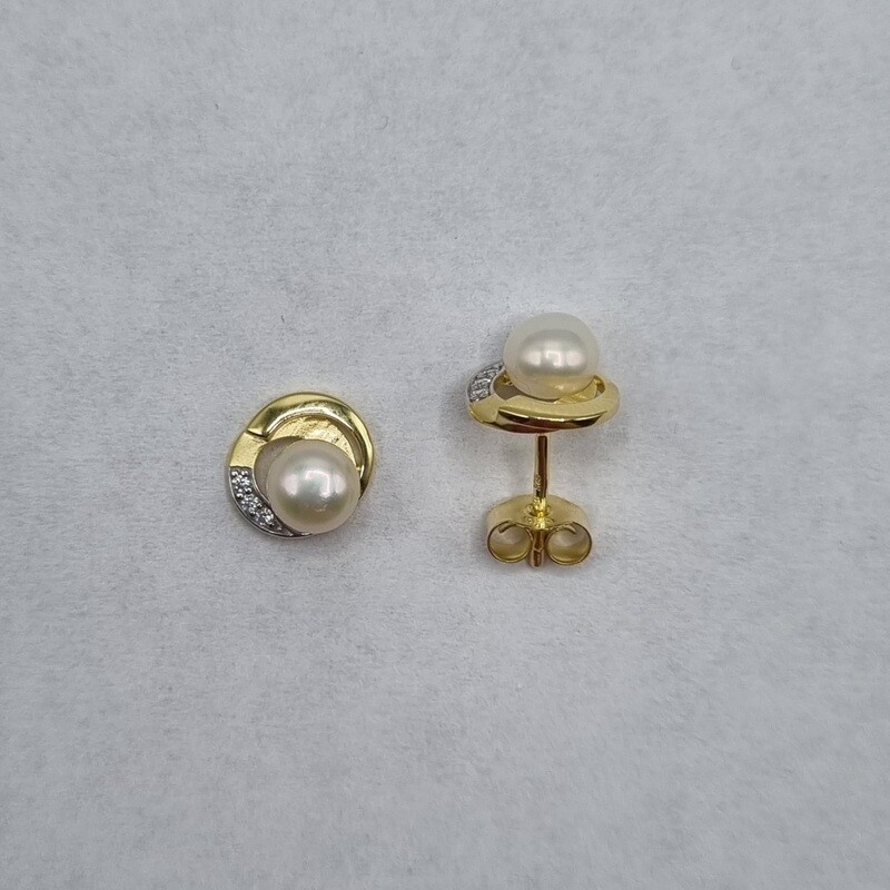 Ohrstecker Gelbgold