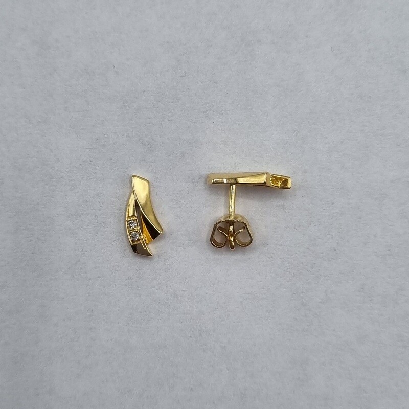 Ohrstecker Gelbgold