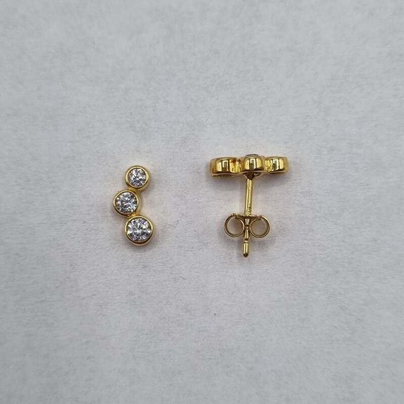 Ohrstecker Gelbgold
