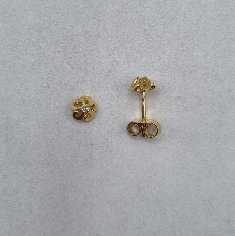 Ohrstecker Gelbgold