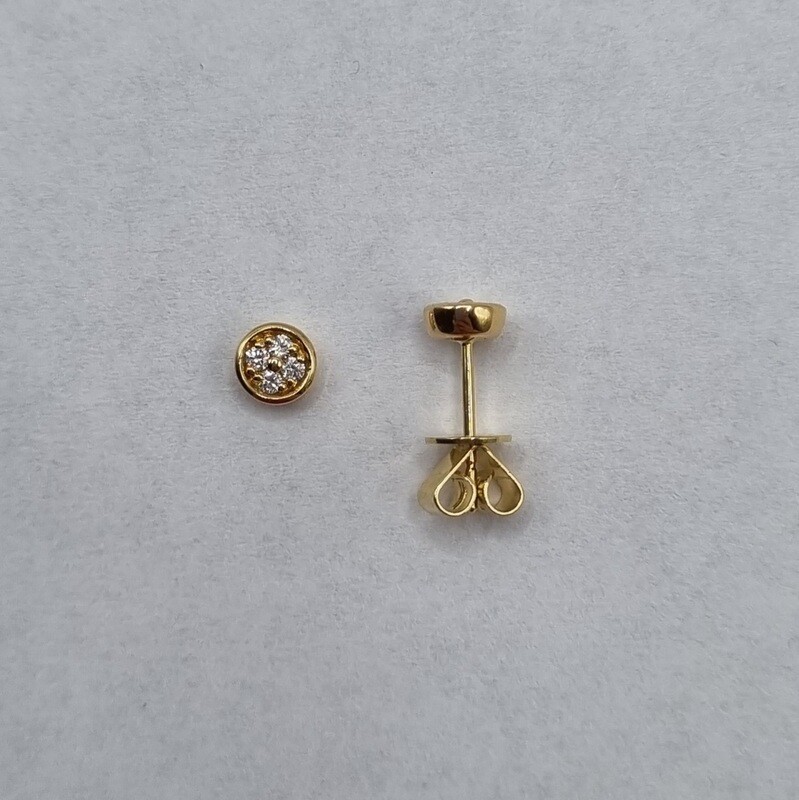 Ohrstecker Gelbgold