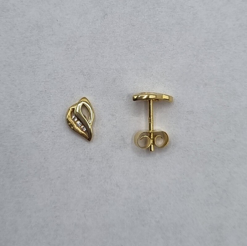 Ohrstecker Gelbgold
