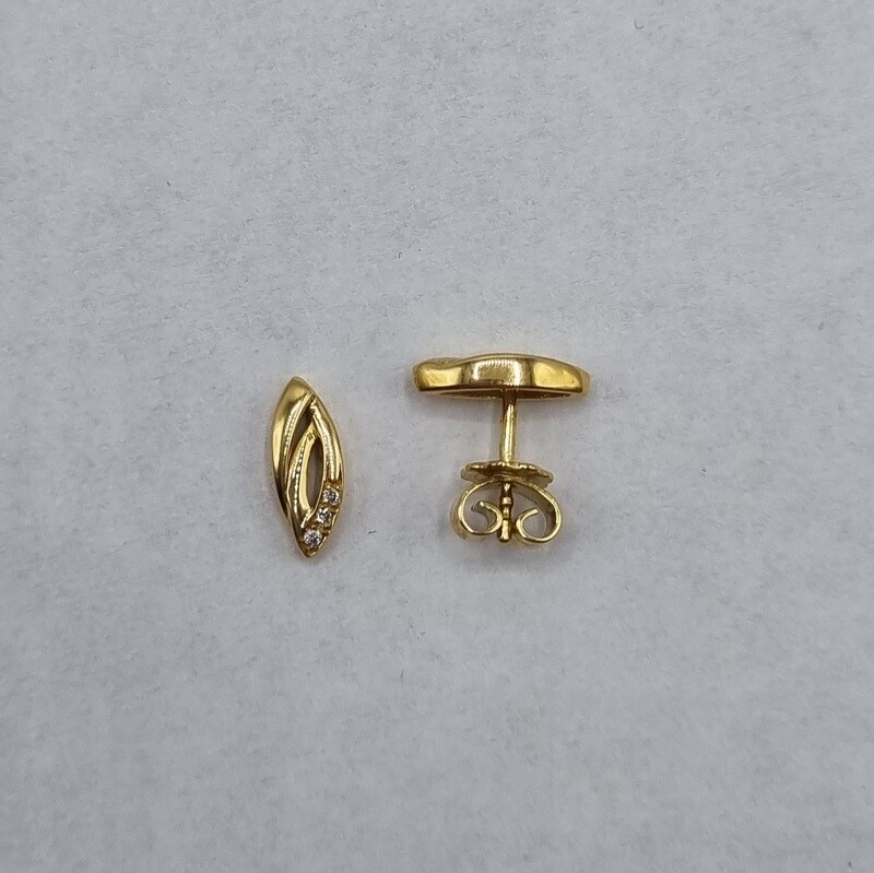 Ohrstecker Gelbgold