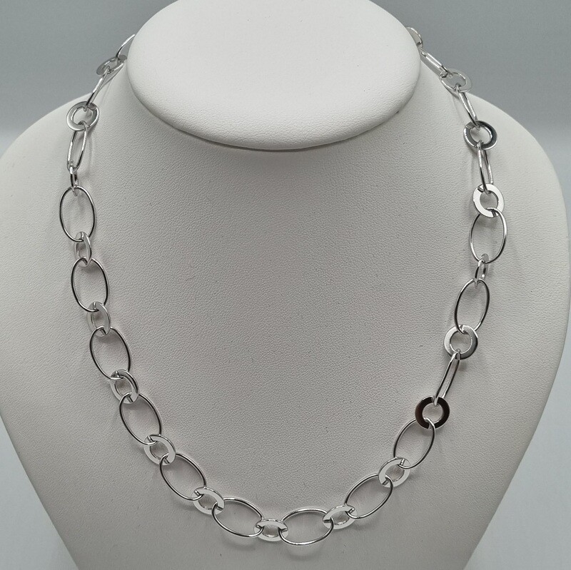 1 Halskette Silber