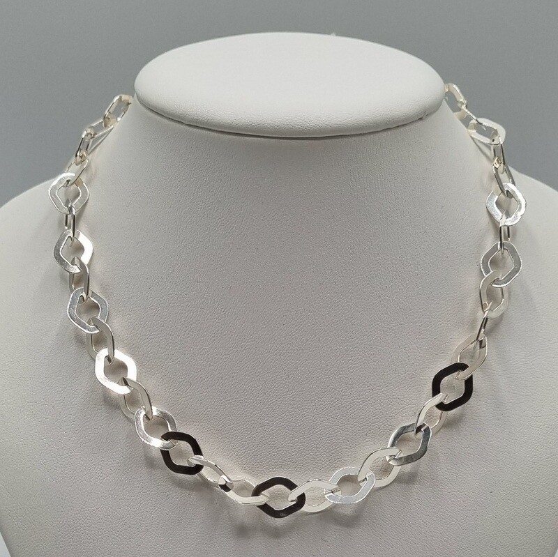 1 Halskette Silber
