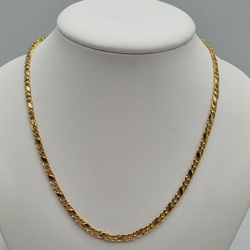 1 Halskette Gelbgold