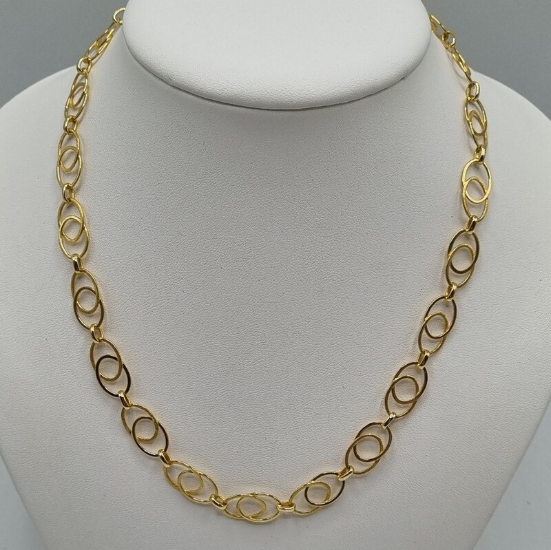 1 Halskette Gelbgold