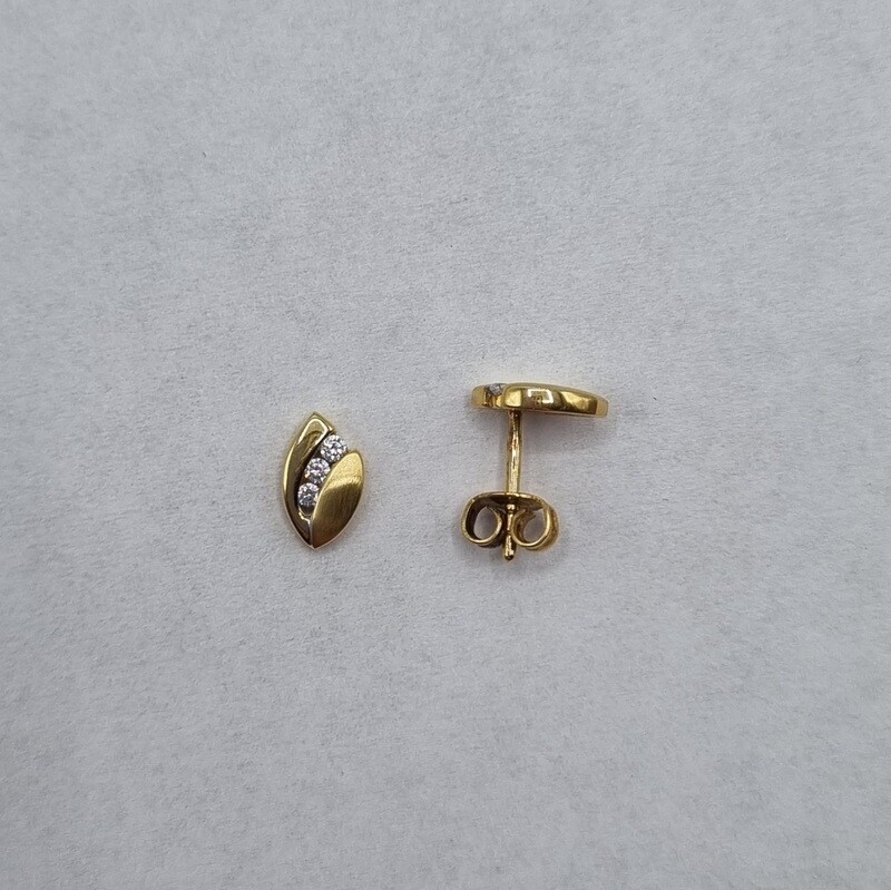 Ohrstecker Gelbgold