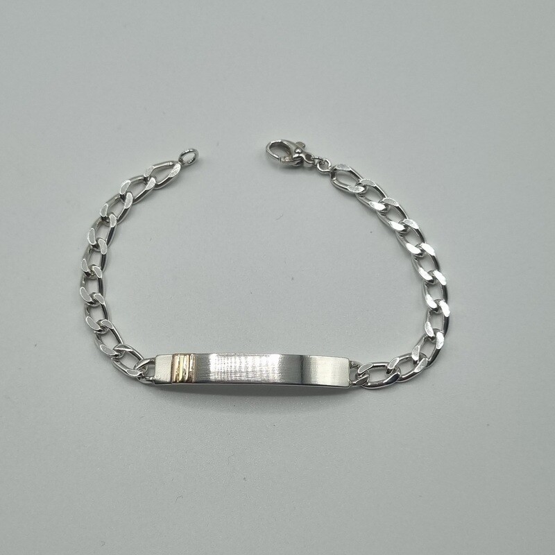 1 ID Armband Silber