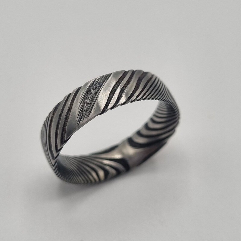 Herrenring Damast
