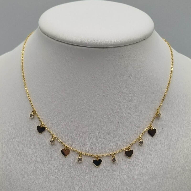 Collier Silber vergoldet