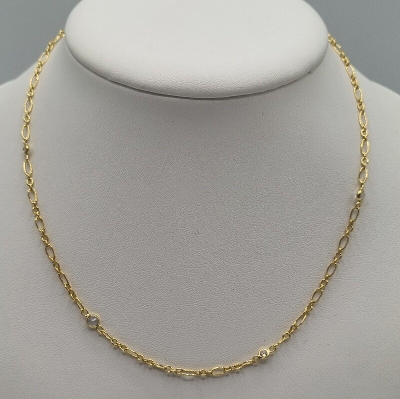 Collier Silber vergoldet