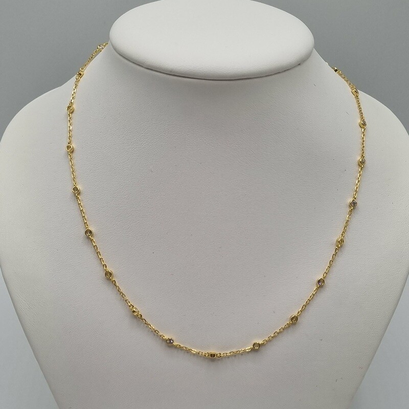 1 Collier Silber vergoldet