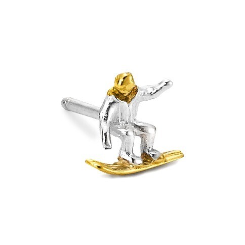 Ohrstecker Snowboard