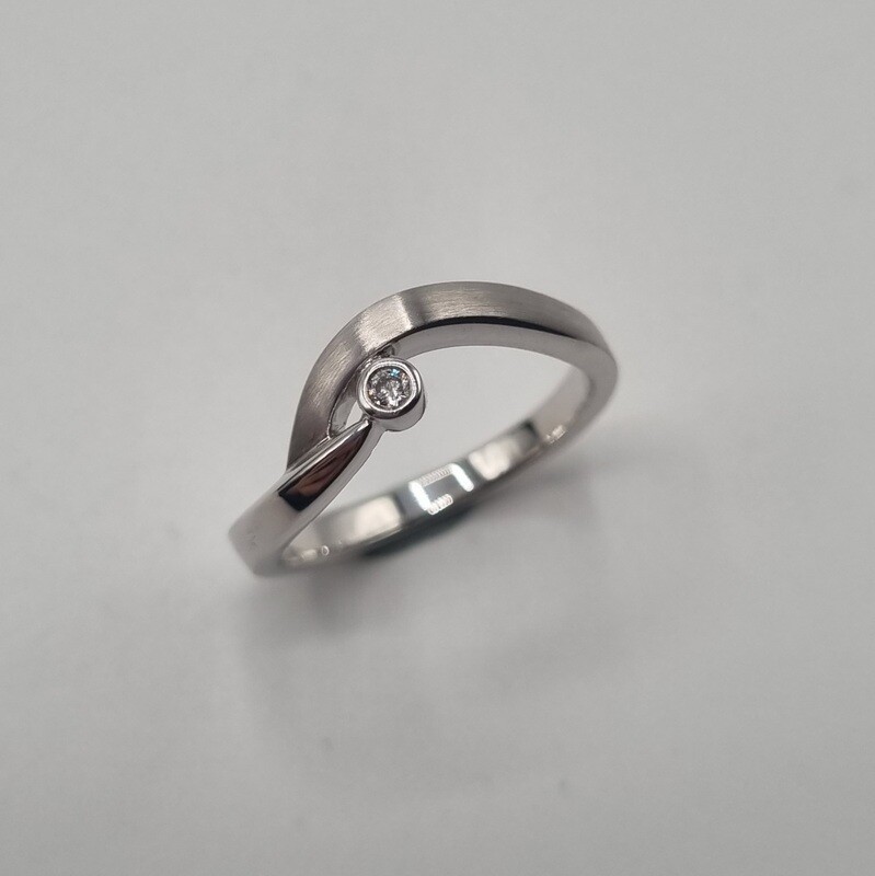 Damenring Weissgold Damenring Weissgold