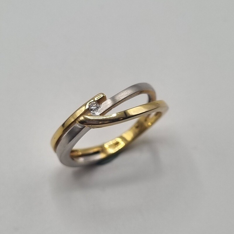 Damenring Bicolor