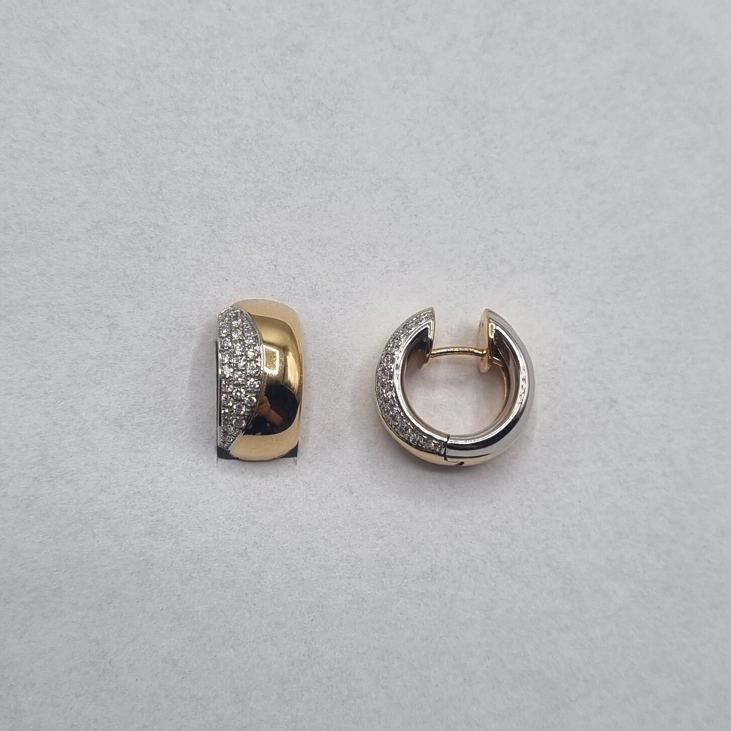 Creolen Rotgold/Weissgold