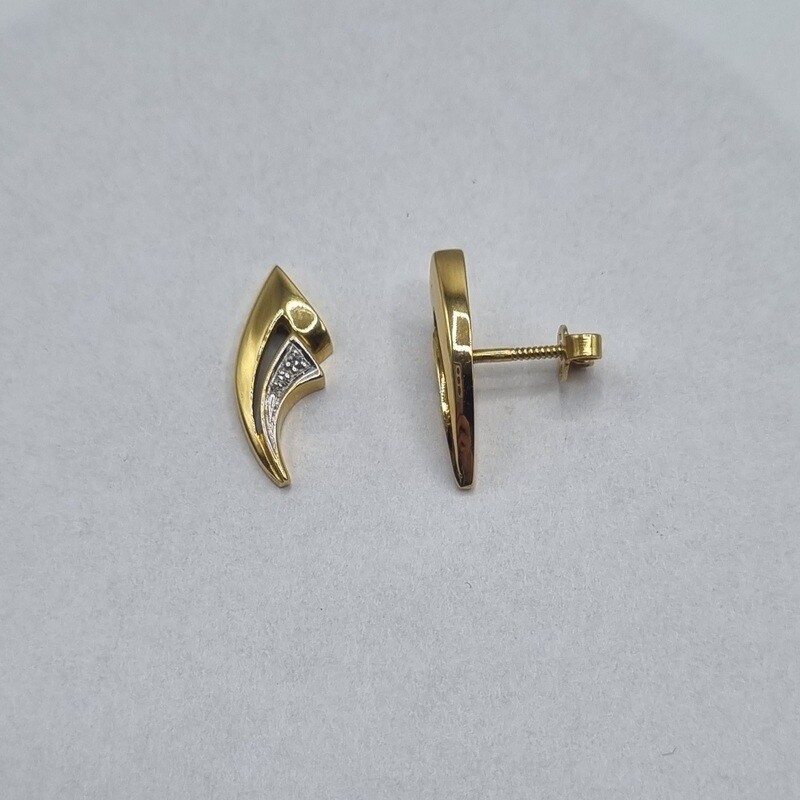 Ohrstecker Gelbgold