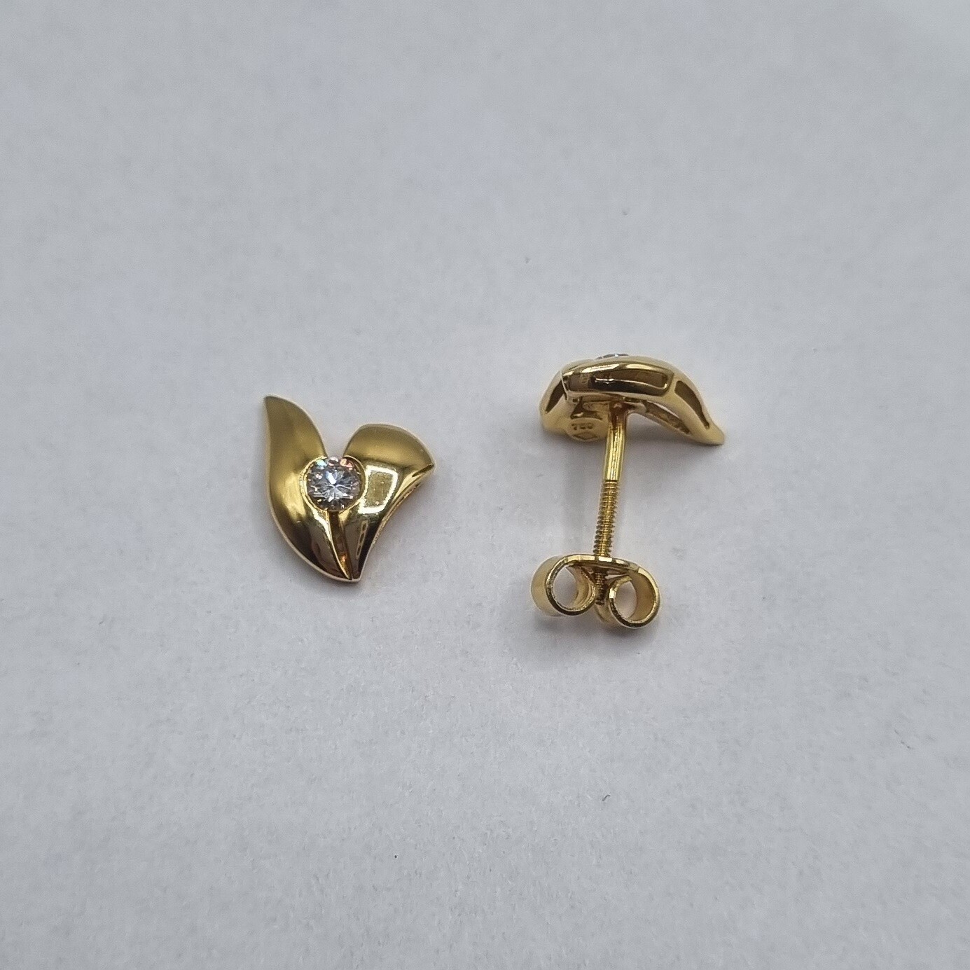 Ohrstecker Gelbgold