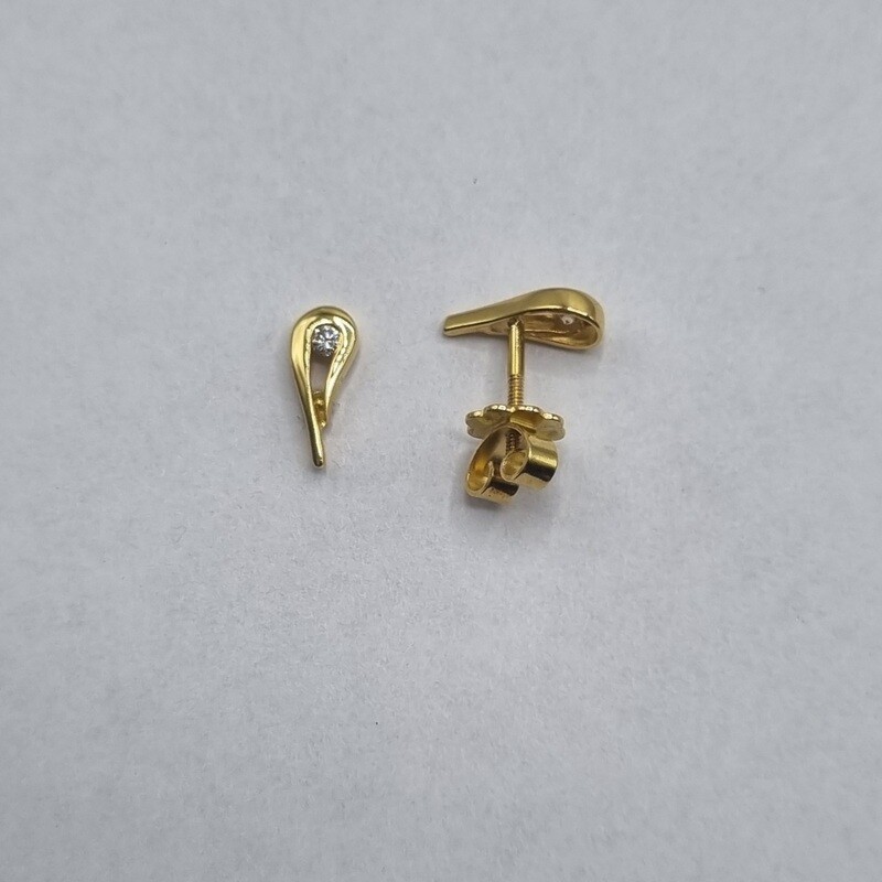 Ohrstecker Gelbgold