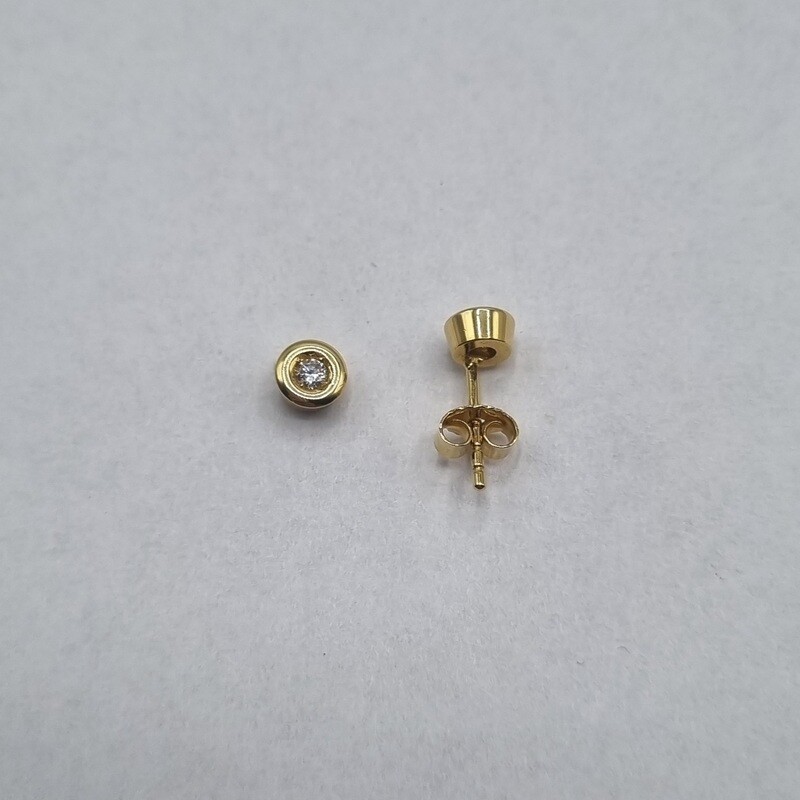 Ohrstecker Gelbgold