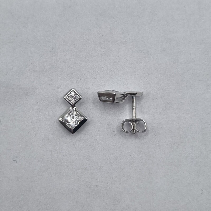 Ohrstecker Weissgold