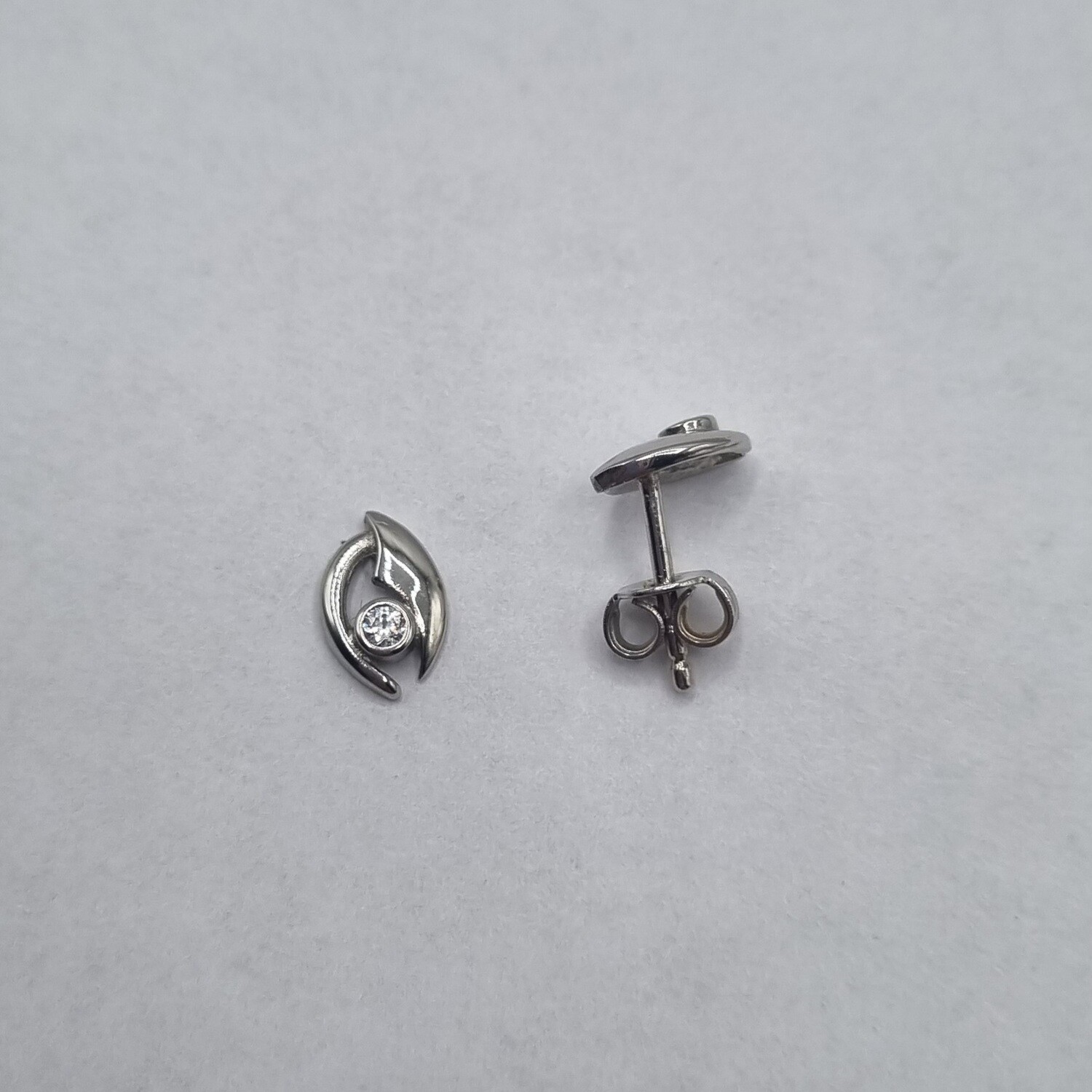 Ohrstecker Weissgold