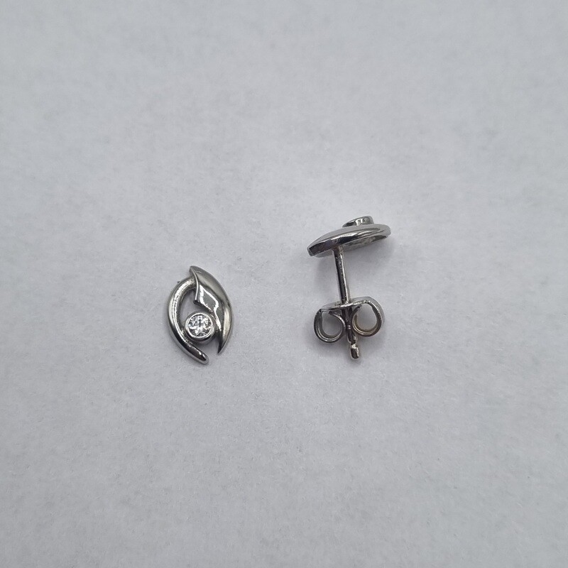 Ohrstecker Weissgold