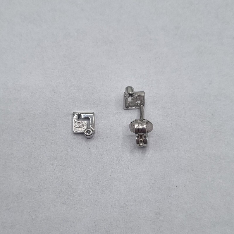 Ohrstecker Weissgold