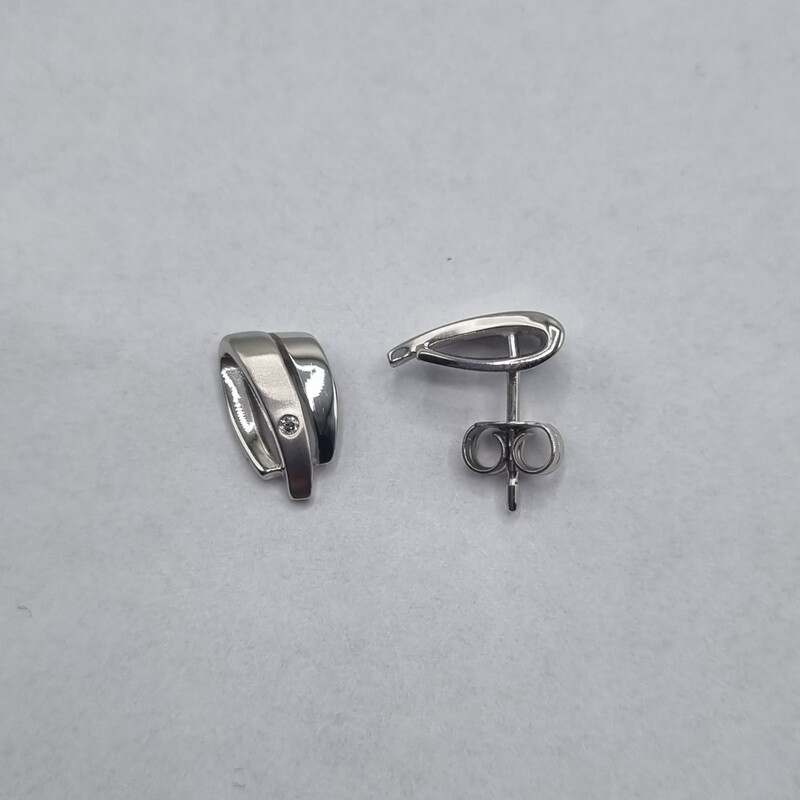 Ohrstecker Weissgold