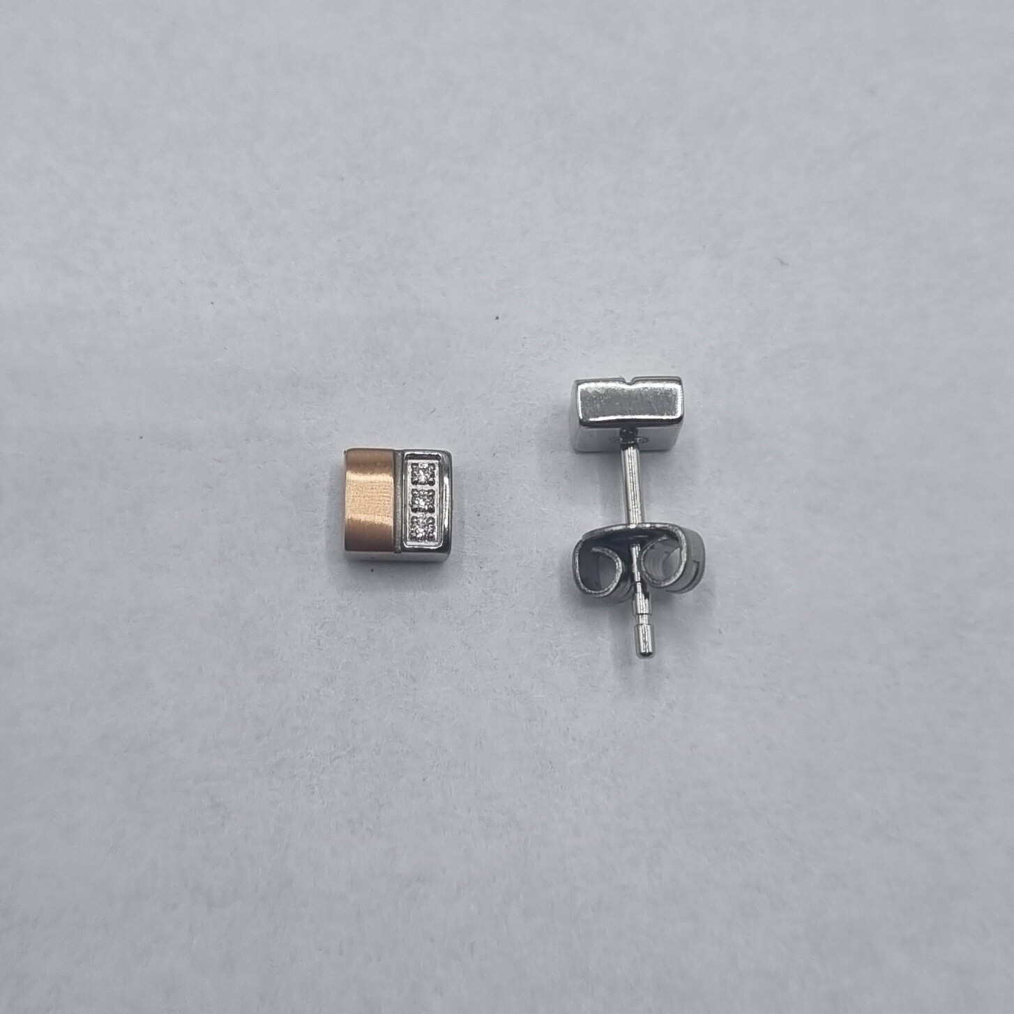 Ohrstecker Stahl Bicolor