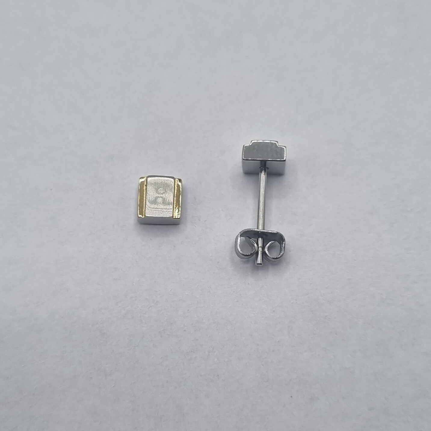 Ohrstecker Stahl Bicolor
