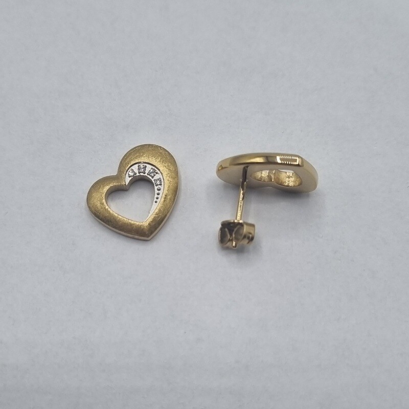 Ohrstecker Stahl Vergoldet
