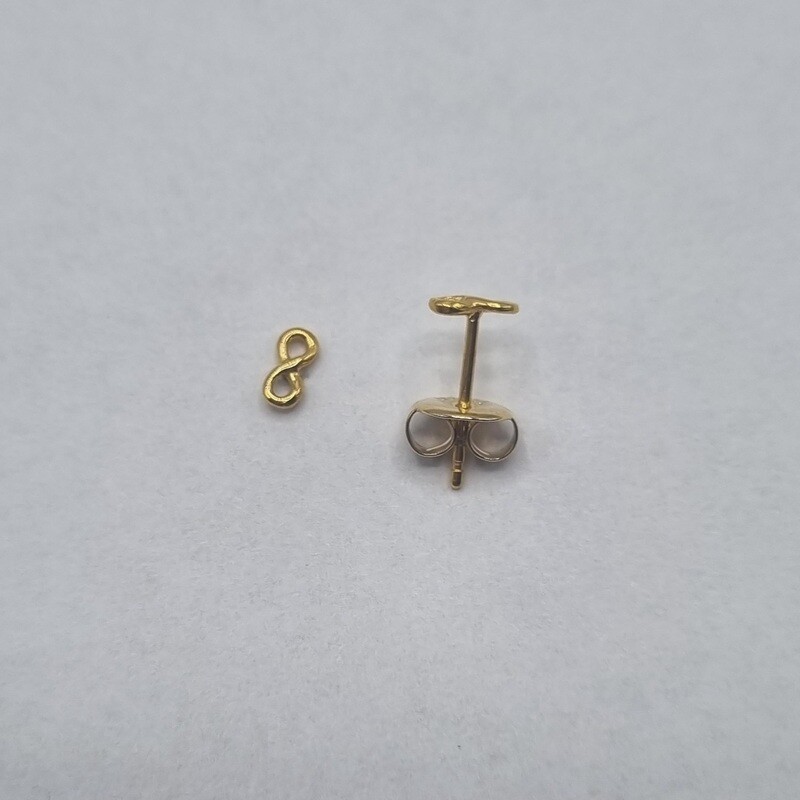 Ohrstecker Stahl vergoldet