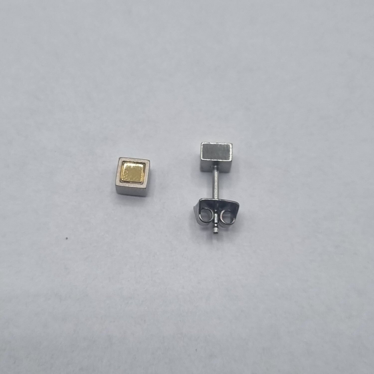Ohrstecker Stahl Bicolor