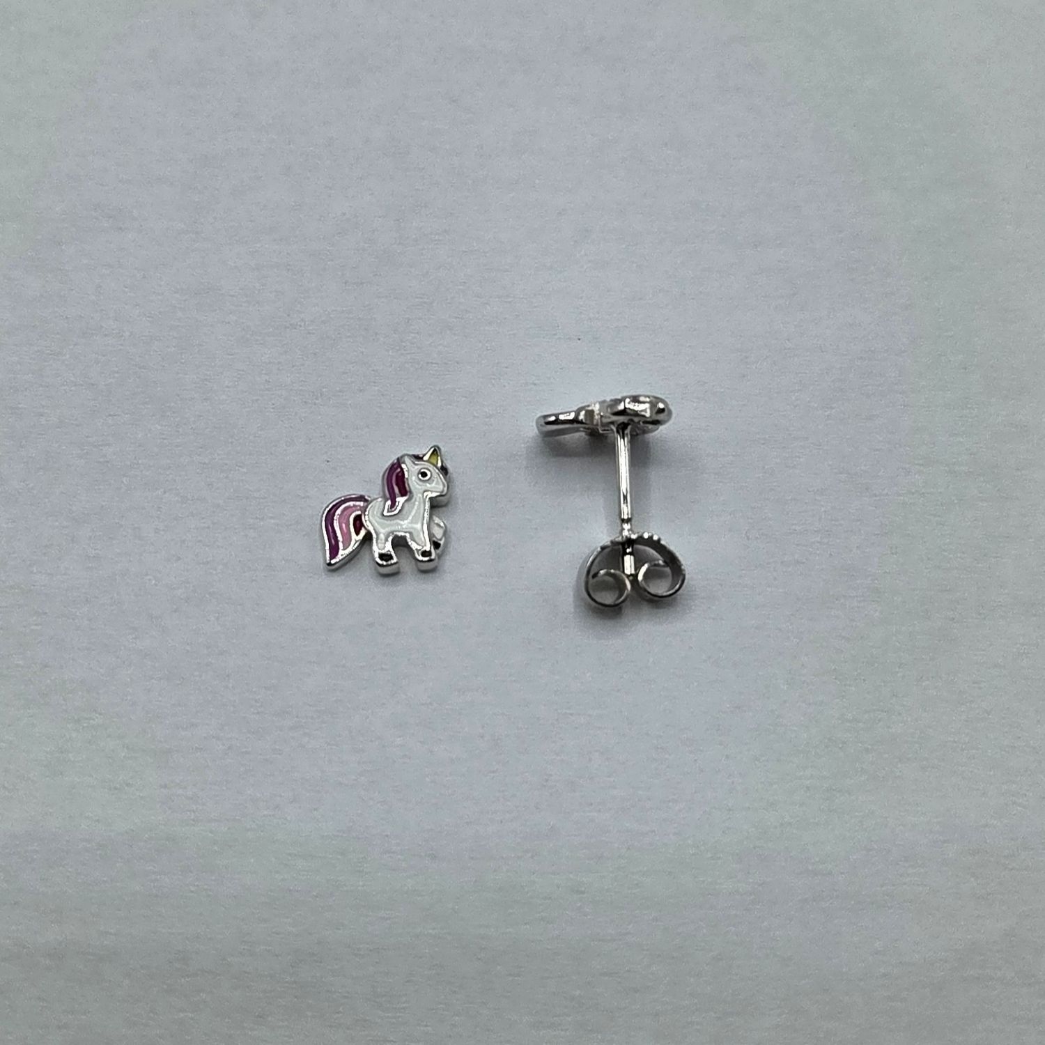 Ohrstecker Silber Einhorn